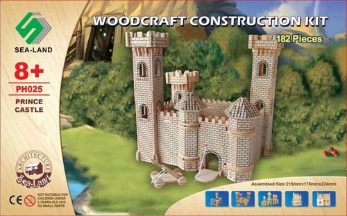 Drewniany Zamek RYCERZE RYCERZYKI ŻOŁNIERZE 60szt na Arena.pl