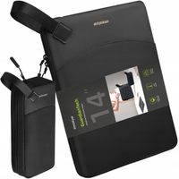 Torba na laptopa 14" wodoodporna + etui na gadżety innostyle czarna
