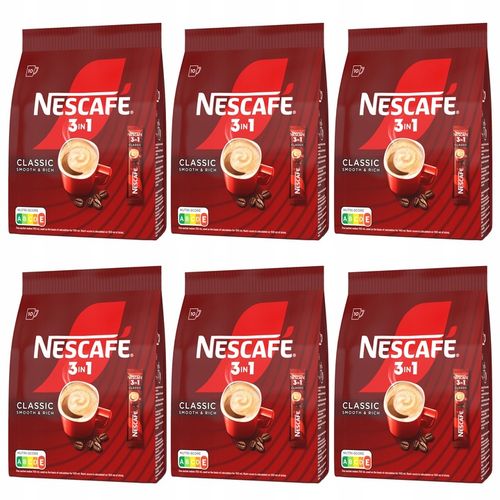 Kawa NESCAFE 3w1 SMOOTH & RICH 6x torba 10 SASZETEK (10 x 16,5g) na Arena.pl
