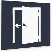 Tabliczka ALUMINIOWA WYJŚCIE Tablica ATRACYTOWA nierdzewna NADRUK UV