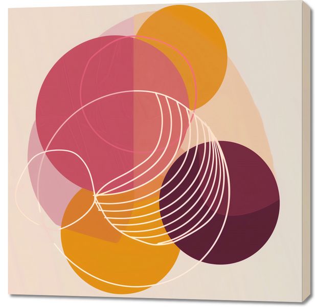 Obraz 100x100cm Przenikanie Ciepła zdjęcie 1