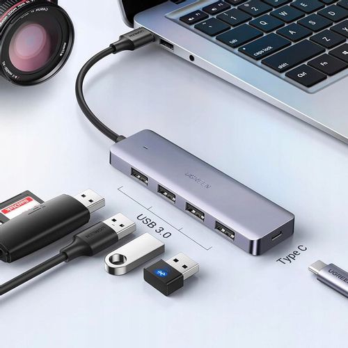 UGREEN ADAPTER HUB ROZDZIELACZ 4x USB 3.2 DO KOMPUTERA TRANSFER DO 5Gbps na Arena.pl