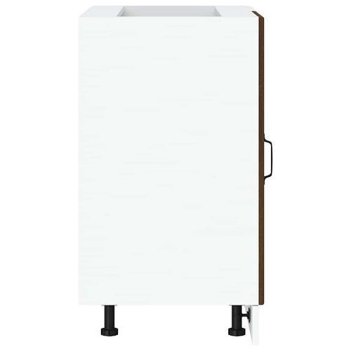 Szafka dolna zlewu Lyon Brązowy dąb Drewno klejone na Arena.pl