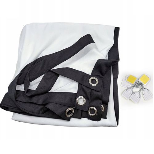 Ekran projekcyjny do slajdów materiałowy przenośny 100" cali 221x125cm na Arena.pl