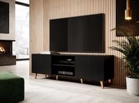 PAFOS Szafka RTV 150 cm czarna