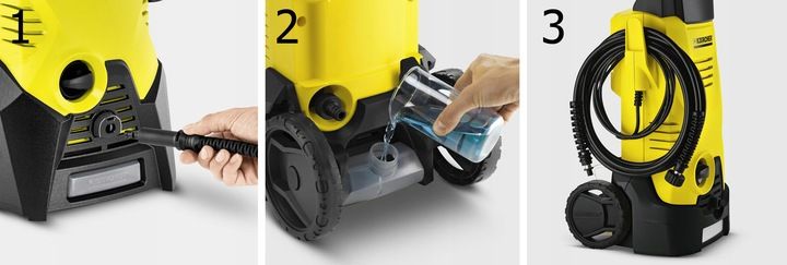 MYJKA CIŚNIENIOWA KARCHER K3 QUICK CONNECT ZESTAW WĄŻ DO KANALIZACJI 15M zdjęcie 10