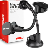 Uchwyt do samochodu na telefon szybę kokpit deskę magnetyczny AMIO-03790