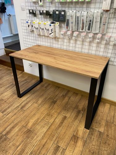 NOGI DO STOŁU BIURKA METALOWE CZARNE 80x72 CM PROFIL 6x2 CM LOFTOWE 2 na Arena.pl