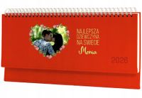 Terminarz dla dziewczyny 2026 tygodniowy kalendarz leżący biurkowy