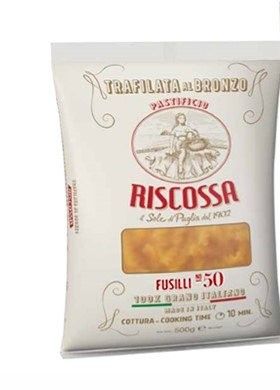 PASTIFICIO RISCOSSA Makaron Fusilli Bronzo. Makaron z matrycy z brązu 500 g zdjęcie 1