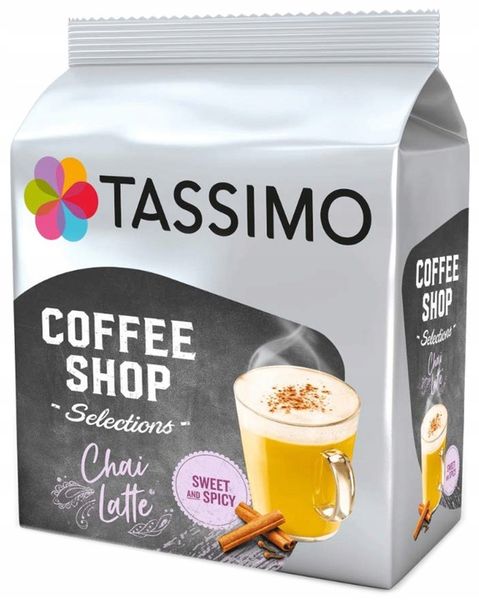 NEW Kapsułki TASSIMO CHAI LATTE 8 Sweet&Spicy zdjęcie 1