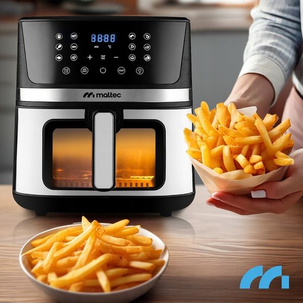 FRYTKOWNICA BEZTŁUSZCZOWA FRYTOWNICA AIR FRYER DUŻA 7L MOCNA 1800W zdjęcie 9