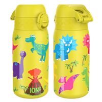 ION8 Żółta butelka termiczna na wodę w dinozaury 320 ml