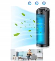 Wentylator Kolumnowy Cichy Wiatrak Stojący Obrotowy 3 Regulacje Prędkości