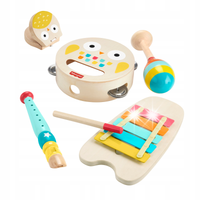 PREZENT NA 2 LATA DLA DZIECKA FISHER-PRICE DREWNIANE INSTRUMENTY 5W1