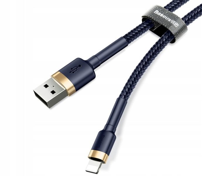 BASEUS MOCNY KABEL USB DO LIGHTNING IPHONE IPAD PRZEWÓD OPLOT 2.4A 100cm zdjęcie 8