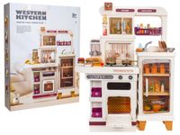 Mega Kuchnia Z Funkcją Świateł, Dźwięku I Pary + Akcesoria Beżowa