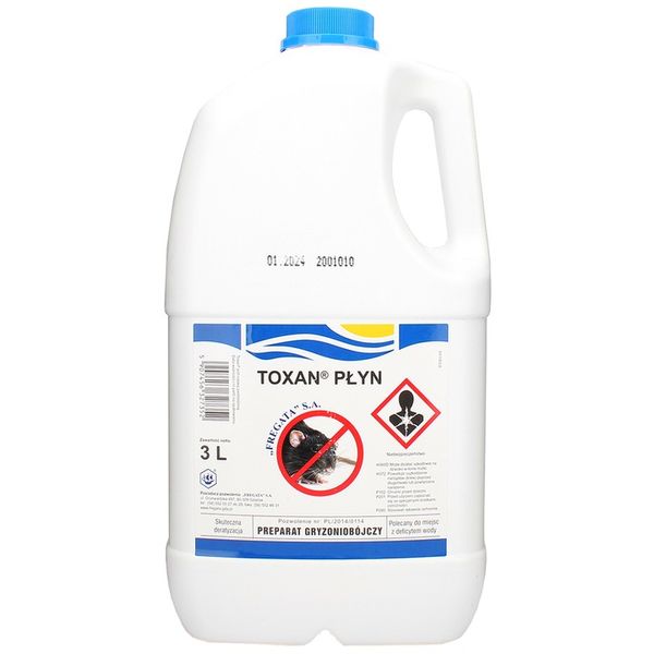 TOXAN płynna mocna trutka na MYSZY i SZCZURY 3 L zdjęcie 1