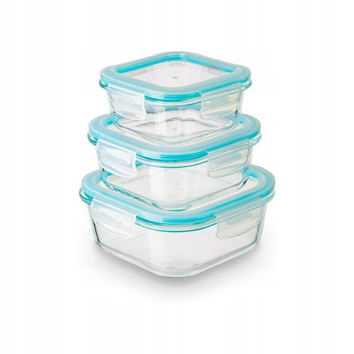 Zestaw POJEMNIKI na Żywność LUNCHBOX Mikrofalówki Konighoffer Largo 9 szt na Arena.pl