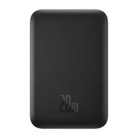 mini bezprzewodowy powerbank baseus 20w (czarny)