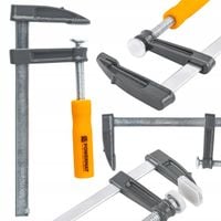 ŚCISK STOLARSKI ŚRUBOWY ZACISK 150x50 MM TYP F STALOWY DO DREWNA WARSZTATU