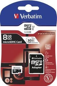 Verbatim 8GB Micro SD (HC) CLASS 10 WITH ADAPTOR na Arena.pl
