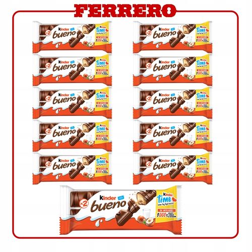 11x FERRERO KINDER BUENO, WAFEL Z NADZIENIEM 43G na Arena.pl