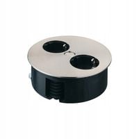 Gniazdo wpuszczane w blat TWIST BACHMANN Inox