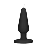 s-line by shots świeca dekoracyjna w formie korka, czarna, 13 cm