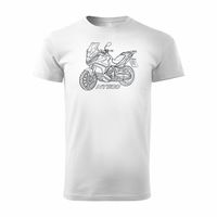 Koszulka z motocyklem na motor Honda NT 1100 męska biała REGULAR M