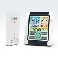 Stacja pogodowa termometr higrometr zegar alarm