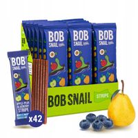 Paski owocowe jabłko-gruszka-borówka TM BOB SNAIL 420g (30x14g)