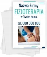 Ulotki A4 reklamowe firmowe 100szt dużo różnych wzorów FIZJOTERAPIA