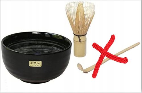 ZESTAW do parzenia matcha ŁYŻECZKA CZARKA MIOTEŁKA na Arena.pl