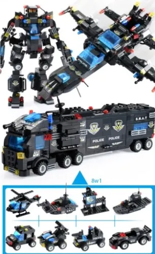 Klocki POLICJA posterunek policji SWAT 725el na Arena.pl