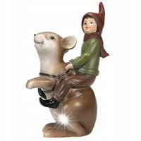 FIGURKA ŚWIĄTECZNA SKRZAT MYSZ Boże Narodzenie wys. 16cm