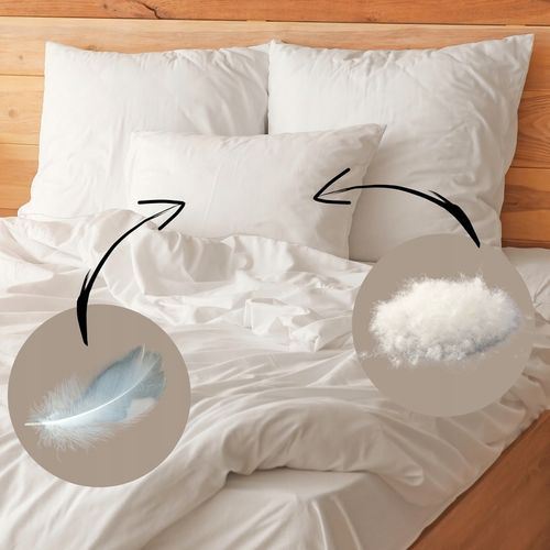 POSZEWKA WSYPOWA WSYP NA PODUSZKĘ 70x80 BIAŁA DO WYPEŁNIENIA BAWEŁNA na Arena.pl