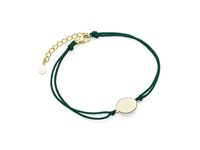 BRANSOLETKA CELEBRYTKA BAWEŁNA KÓŁKO CIRCLE COIN