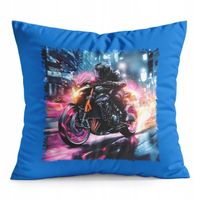 PODUSZKA NIEBIESKA PREZENT - MOTOR MOTOCYKL