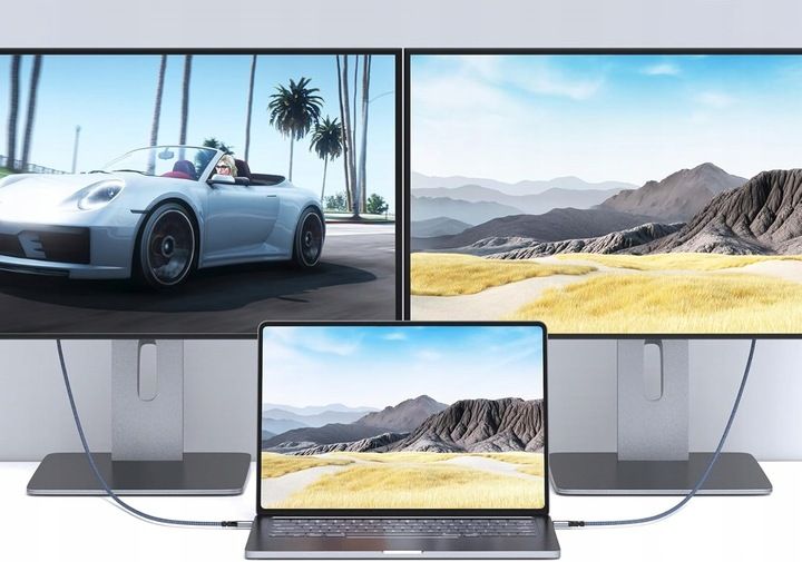 Kabel USB C do Displayport DP 1.4 8K 4K 240 Hz Mac zdjęcie 7