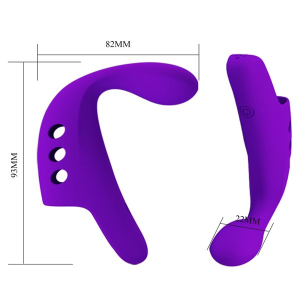 Pretty Love - Fingering Vibrator Gorgon Purple,  10 Vibration Functions zdjęcie 8