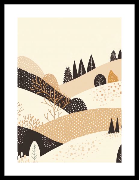 Plakat 50x70cm Jesień w Wzgórzach zdjęcie 3