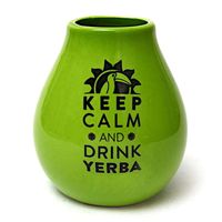 Naczynie ceramiczne LUKA zielone KEEP CALM 350ml