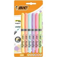 ZAKREŚLACZE BIC HIGHLIGHTER GRIP 6 KOL PASTEL