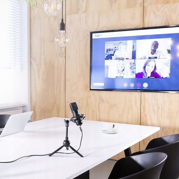 Mikrofon pojemnościowy USB STUDYJNY TRIPOD stołowy podcast YOUTUBE zdjęcie 12