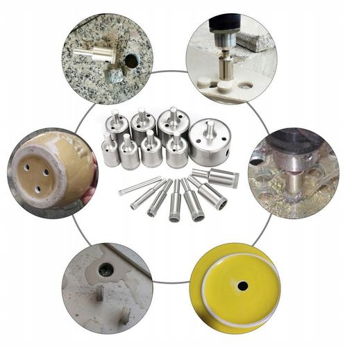 OTWORNICE DIAMENTOWE GRES PŁYTKI SZKŁO 6-68mm MTA NAJWIĘKSZY ZESTAW 16szt na Arena.pl