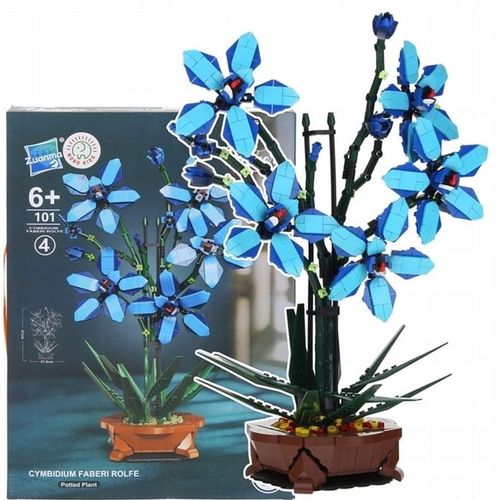 KLOCKI KWIATY BUKIET KONSTRUKCYJNE KREATYWNE PREZENT DLA NIEJ 1097ELEMENTÓW na Arena.pl