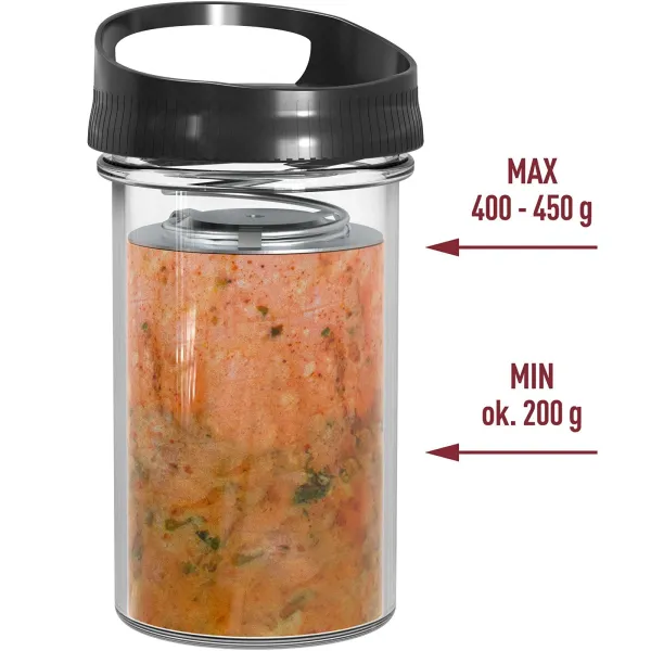 Szynkowar szklany na 450 g zdjęcie 4