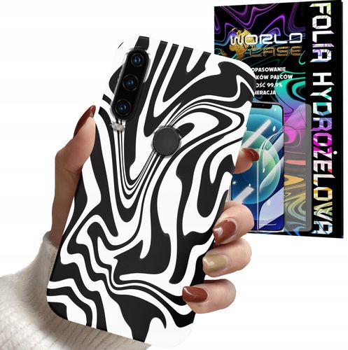 ETUI DO HUAWEI Y6P - ABSTRAKCJA ZEBRA MODNE WZORY DLA KOBIET + FOLIA na Arena.pl