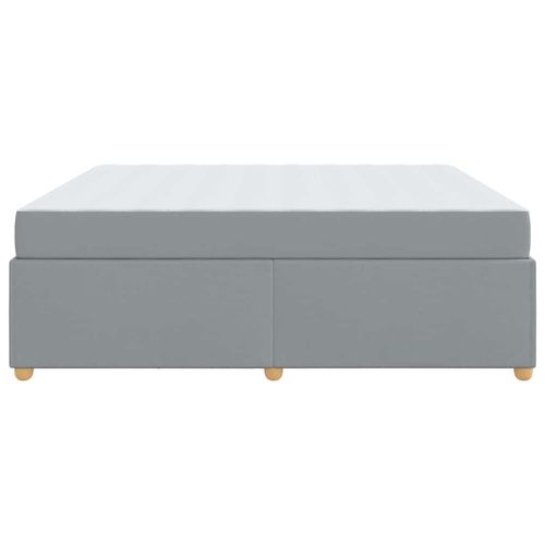 Ramka łóżka z materacem Jasnoszary 180 x 200 cm tkanina na Arena.pl